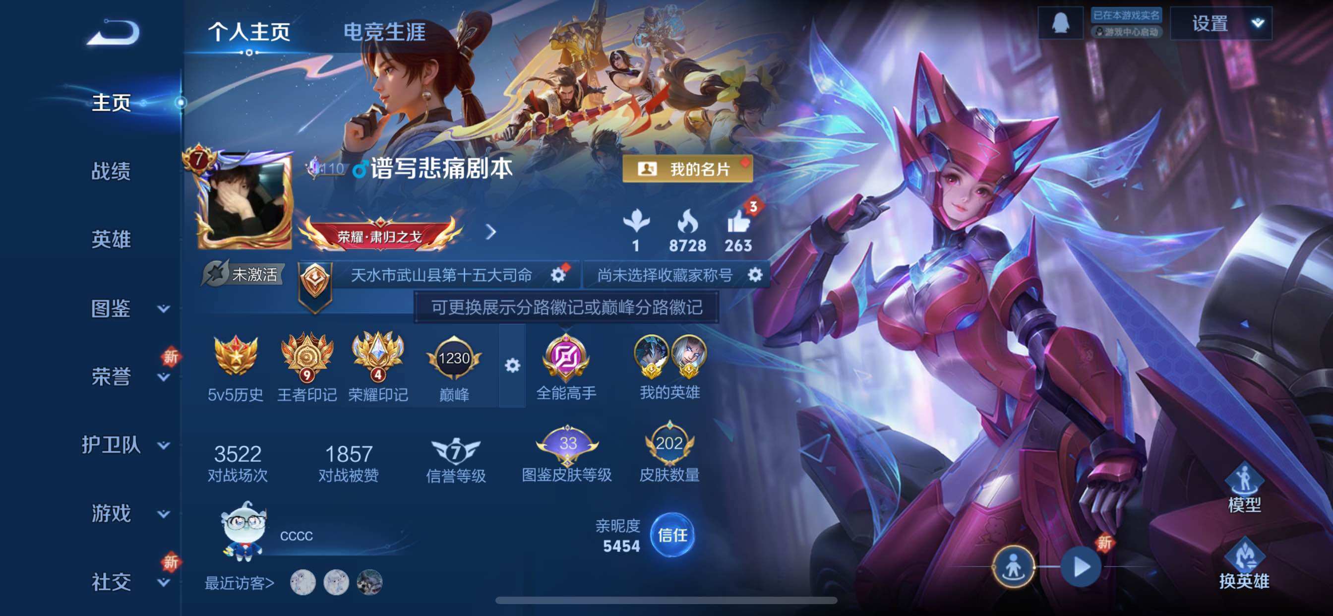 WZCMY3445495王者荣耀账号详情图3