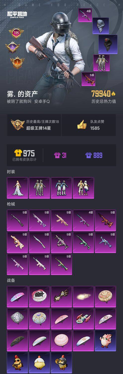 HPCMW3436998和平精英账号详情图7