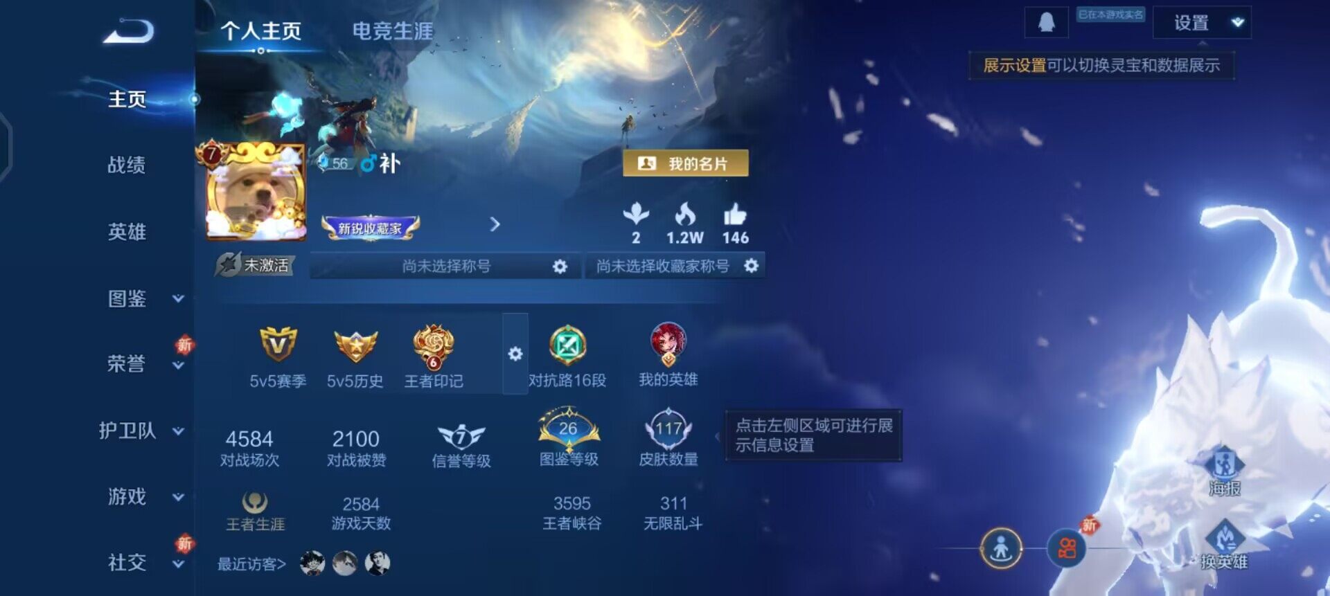 WZQM3466030王者荣耀账号详情图3 WZQM3466030王者荣耀账号详情图3