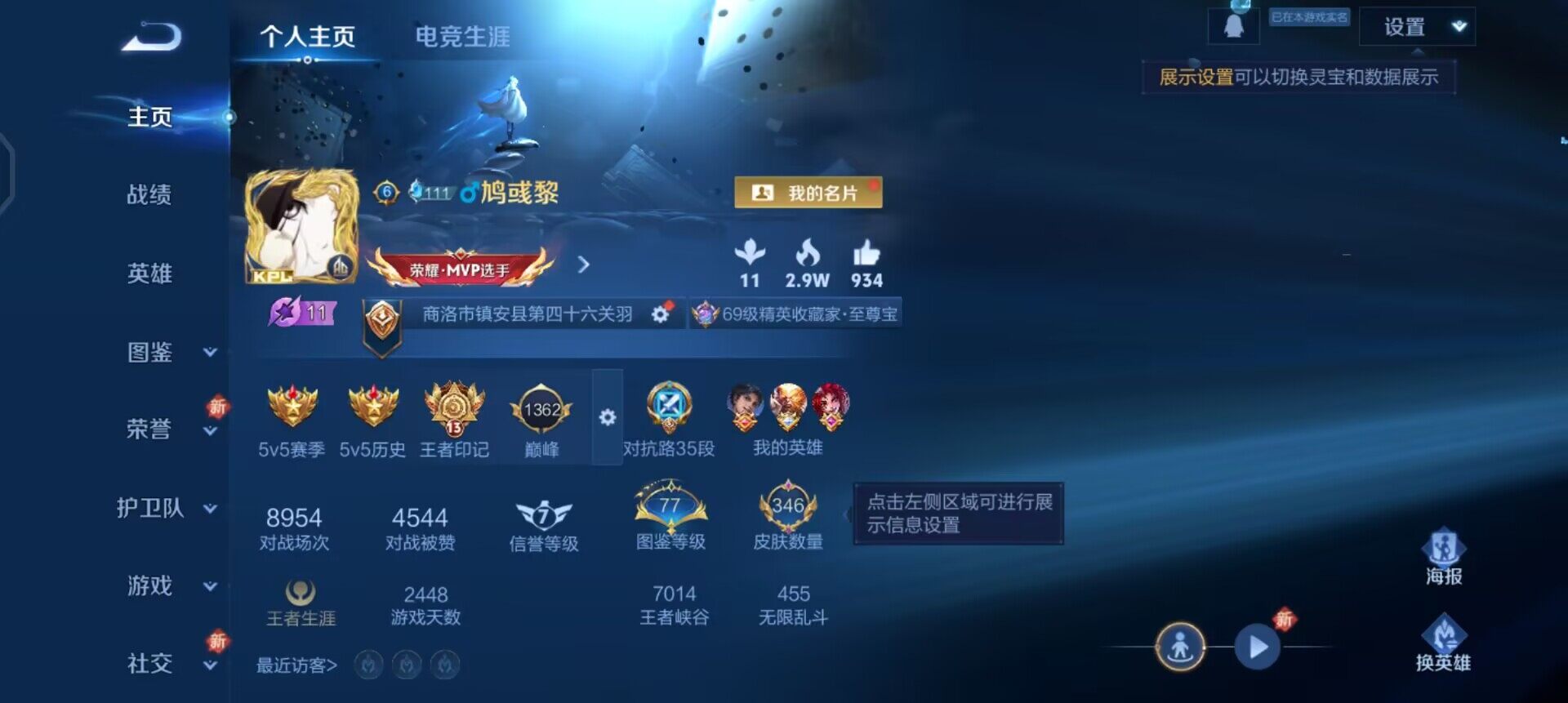 WZQM3445505王者荣耀账号详情图11