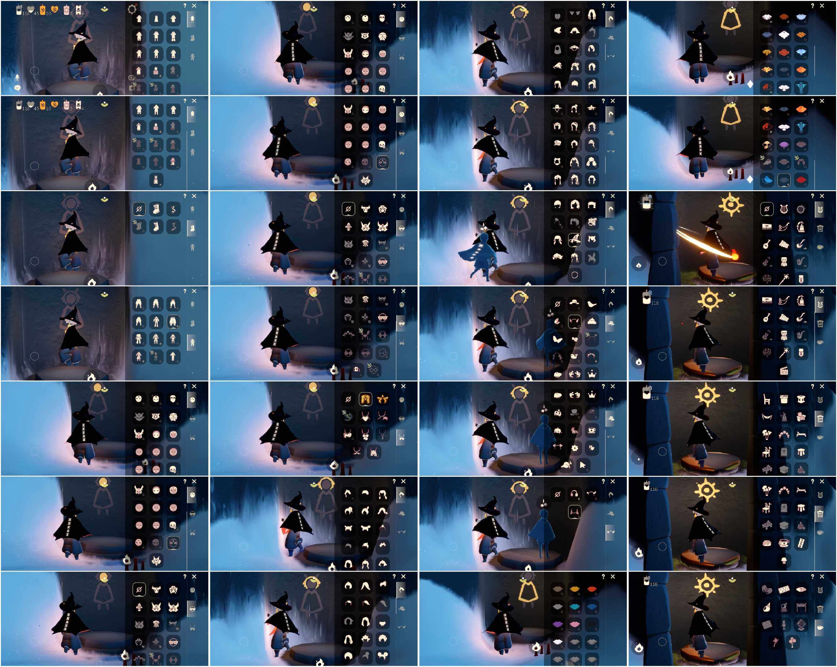 光遇账号安卓官服HT0836 安官 【毕业图】雨林，霞谷 【蜡烛】118 【爱心】45 【稀有礼包】大蝴蝶结，巫师帽，鲤跃龙门，蛛网斗篷，心心相印发饰礼包 【毕业物品】黄眉企鹅面具，留辫蘑菇头 【热门复刻】武士裤，