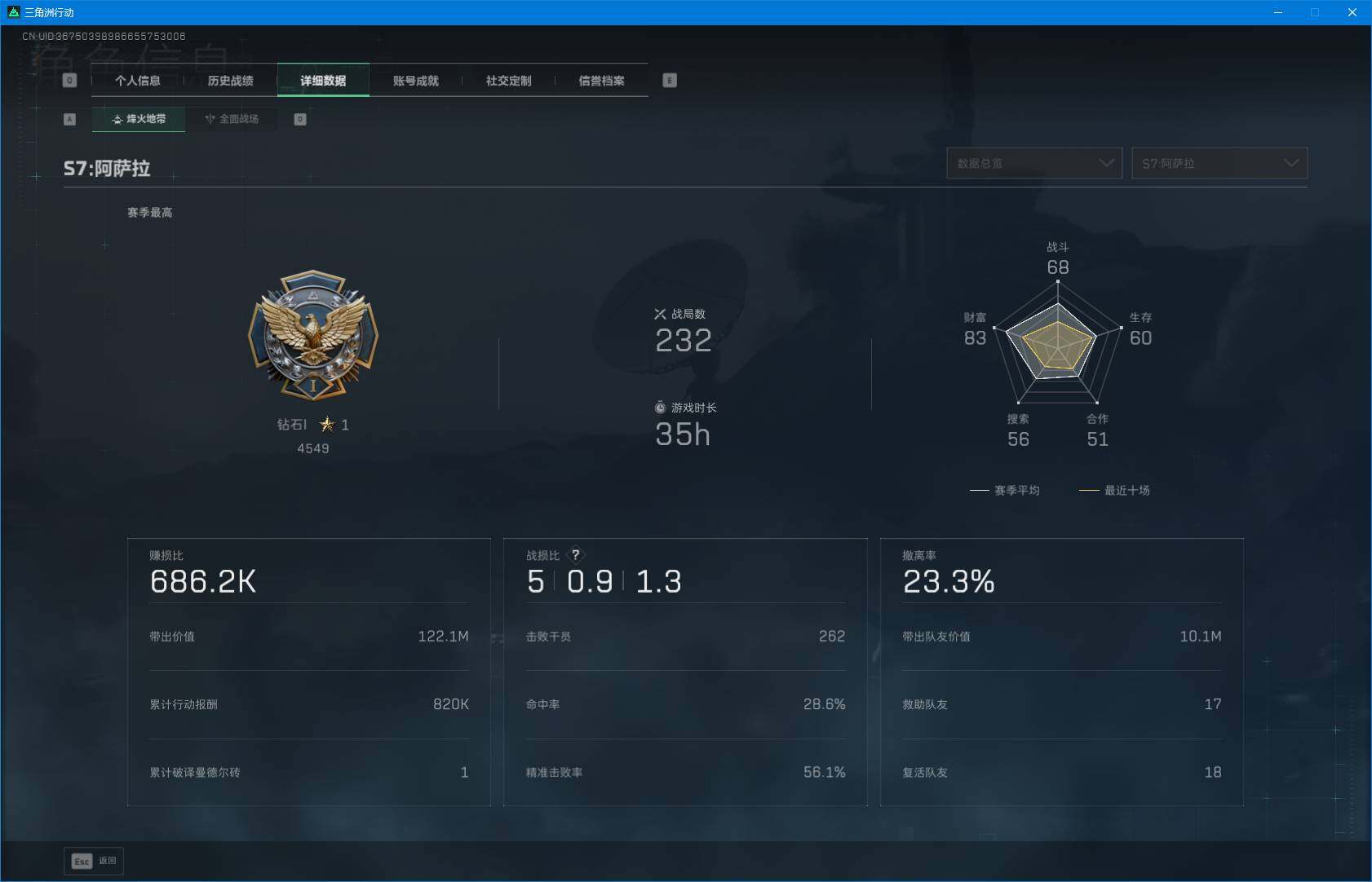 SJZEY391697三角洲行动账号详情图4 SJZEY391697三角洲行动账号详情图4