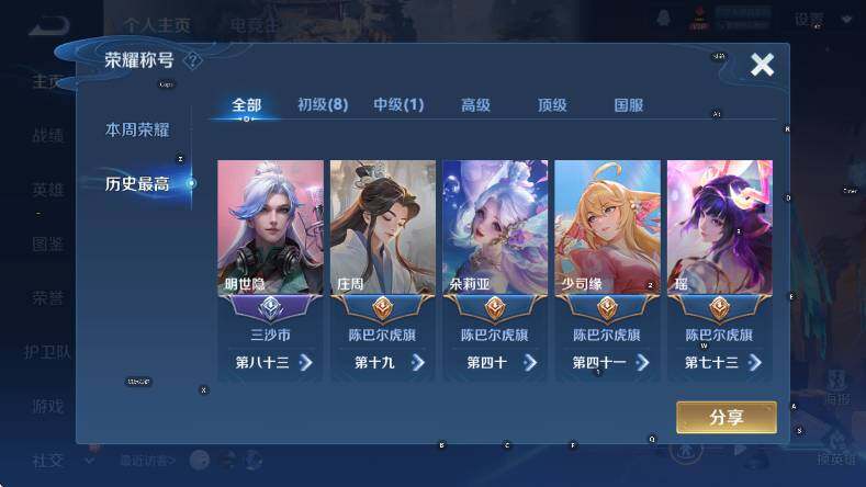 WZCMW3445060王者荣耀账号详情图10