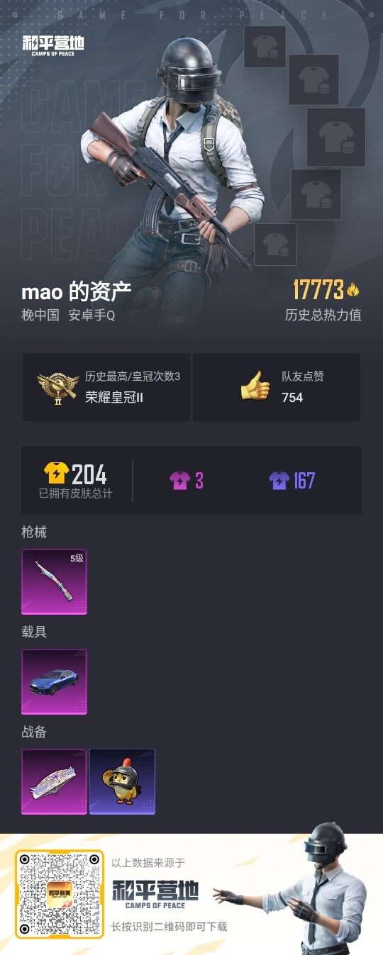 HPCMW3440751和平精英账号详情图3 HPCMW3440751和平精英账号详情图3