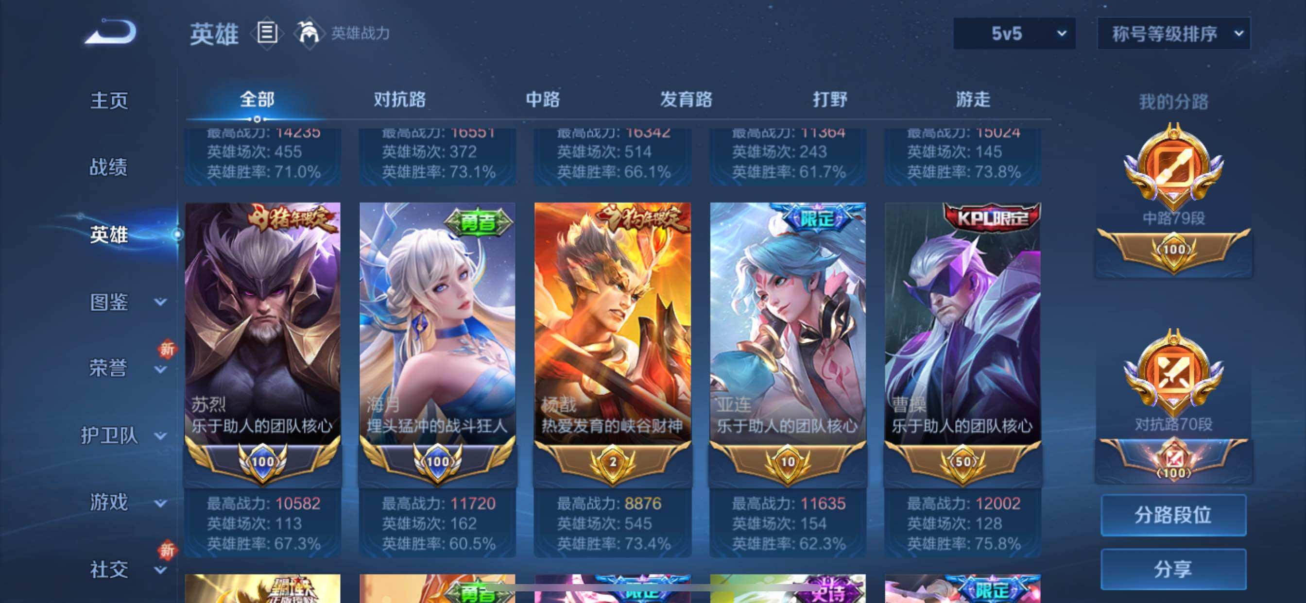 WZCMY3446889王者荣耀账号详情图6