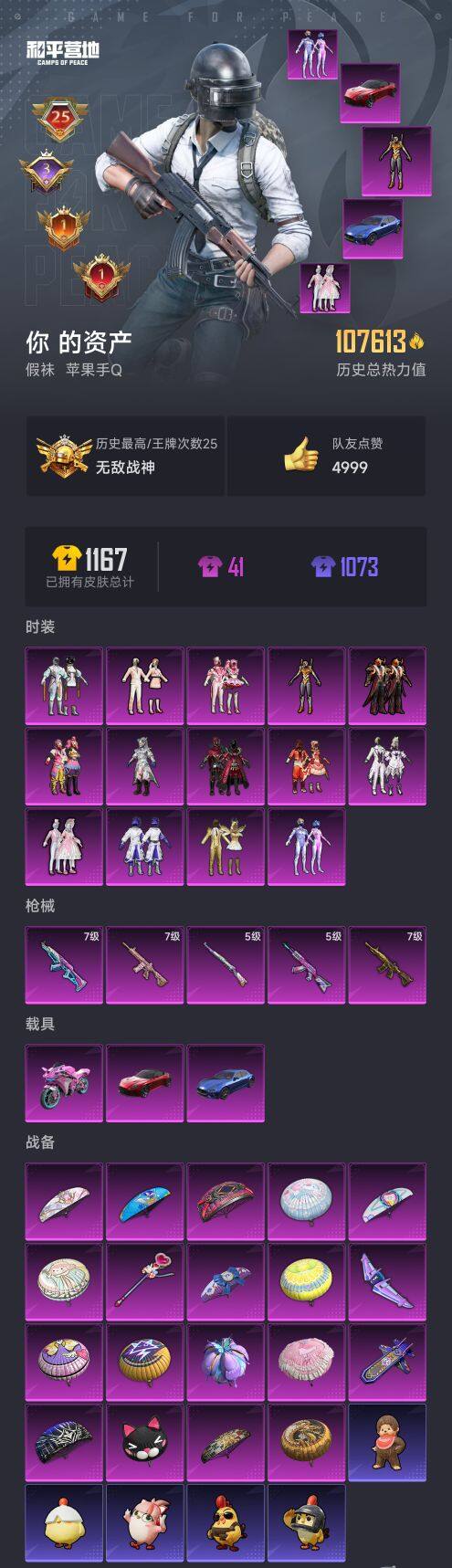 HPQM3437621和平精英账号详情图10