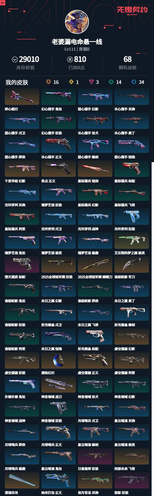 WWQLXY42792无畏契约账号详情图2 WWQLXY42792无畏契约账号详情图2