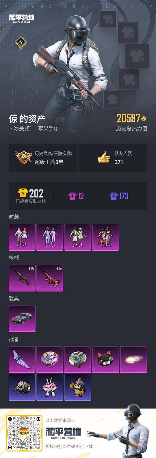 HPLX3440663和平精英账号详情图3 HPLX3440663和平精英账号详情图3