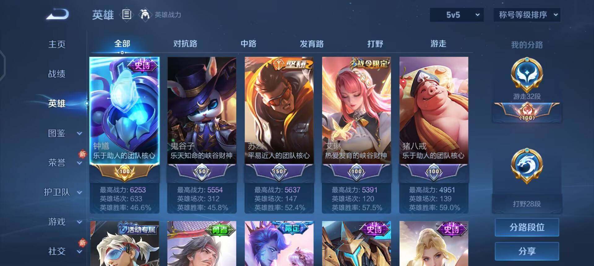 WZQM3466622王者荣耀账号详情图7 WZQM3466622王者荣耀账号详情图7