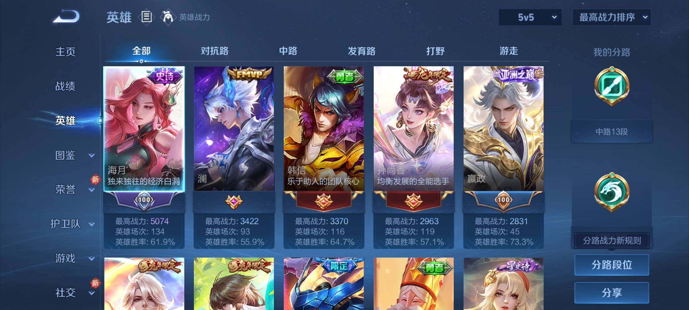 WZCMY3473658王者荣耀账号详情图3