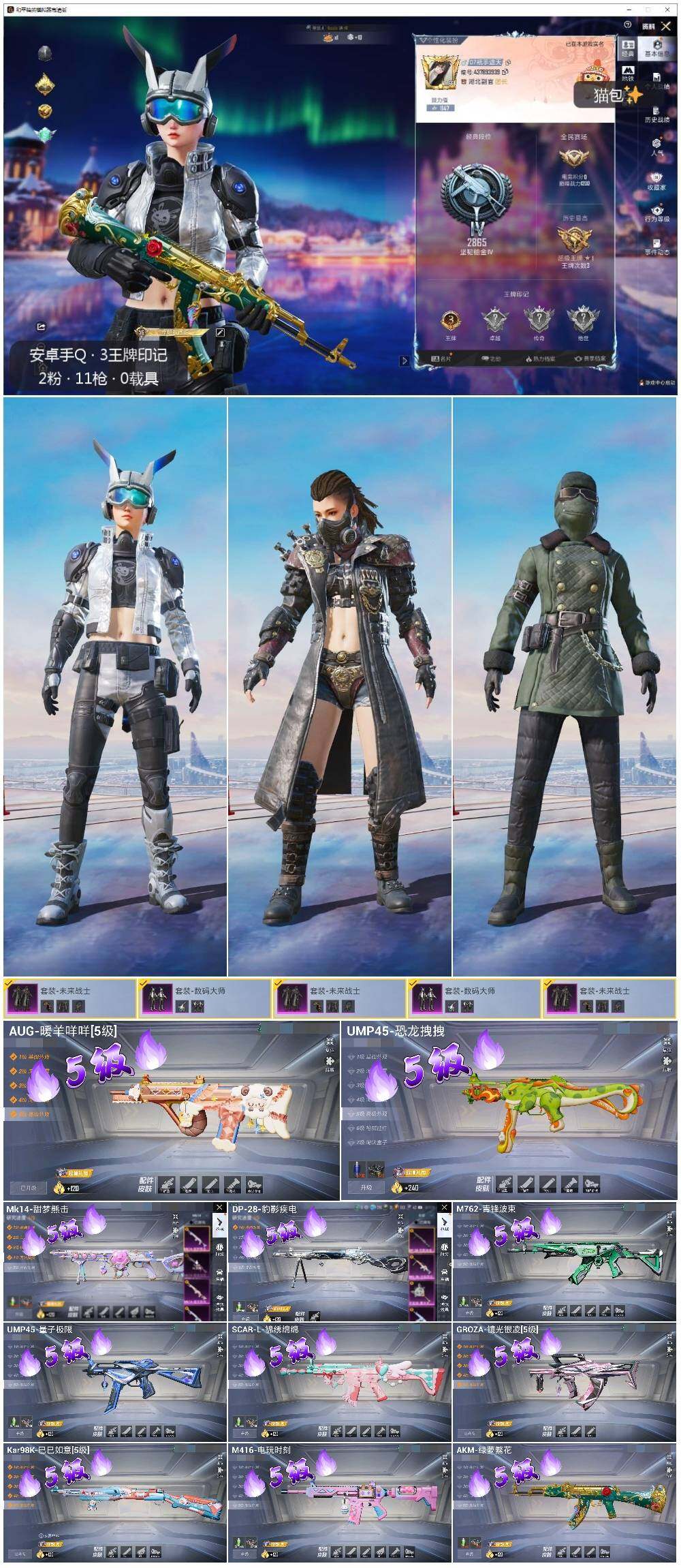 HPLX3440716和平精英账号详情图2