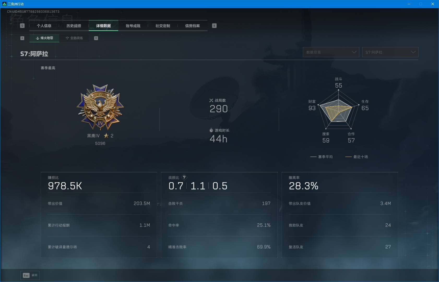 SJZEY392302三角洲行动账号详情图4