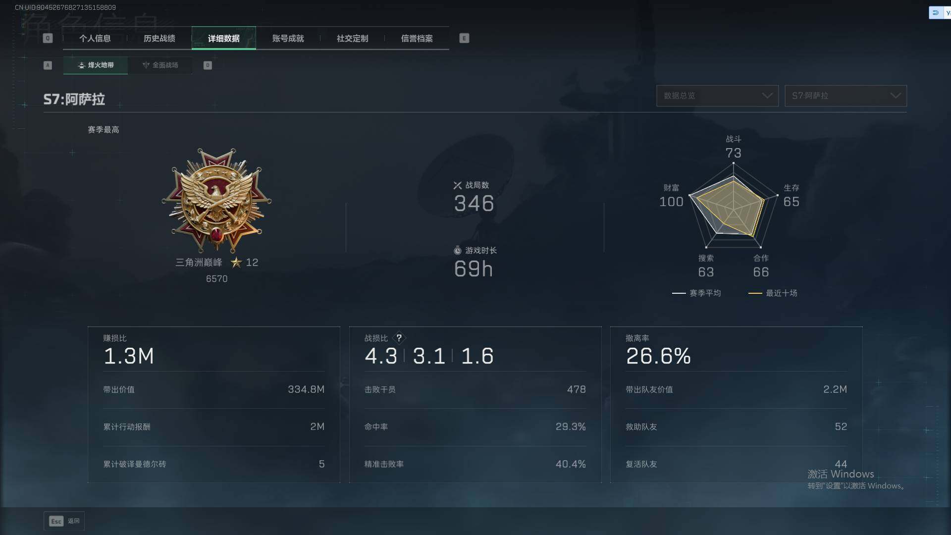 SJZQM392280三角洲行动账号详情图18