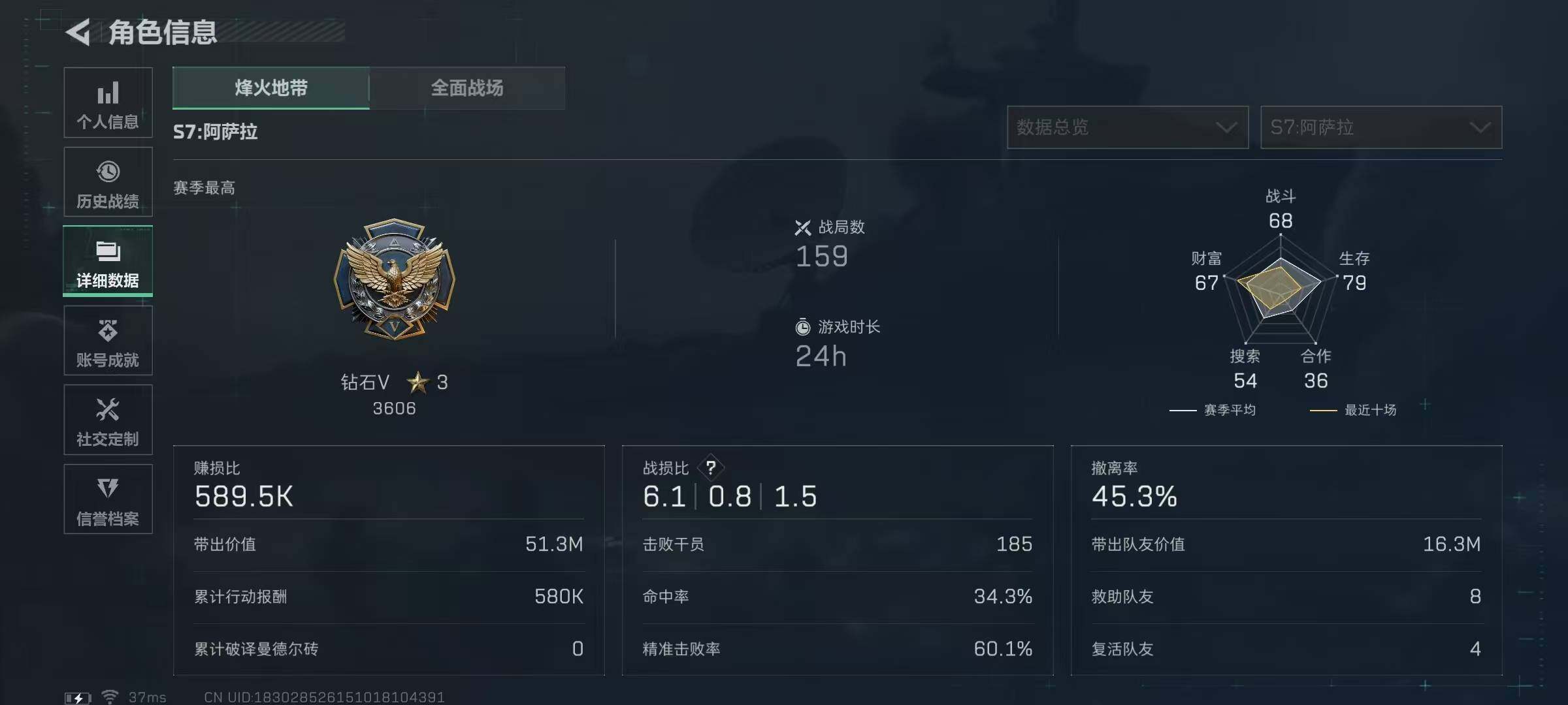 SJZQM3100223三角洲行动账号详情图9