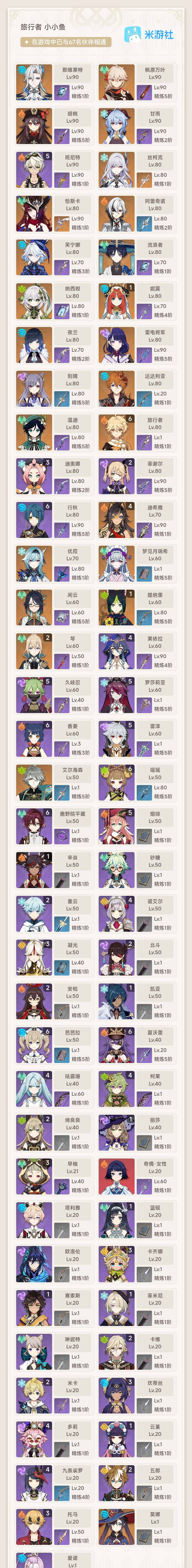 YSEY316501原神账号详情图4