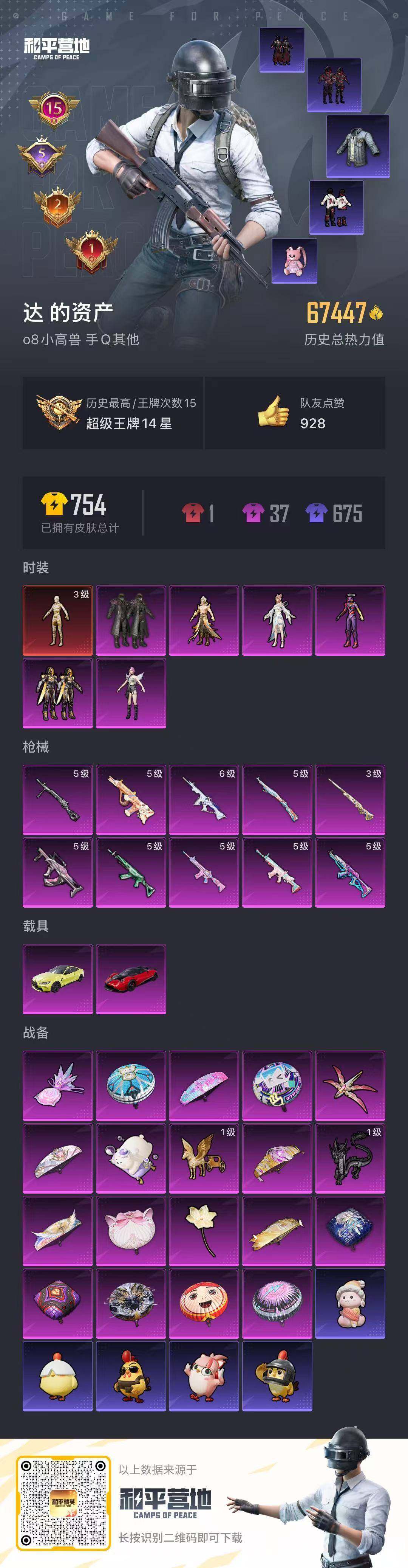 HPCMW3438511和平精英账号详情图23 HPCMW3438511和平精英账号详情图23