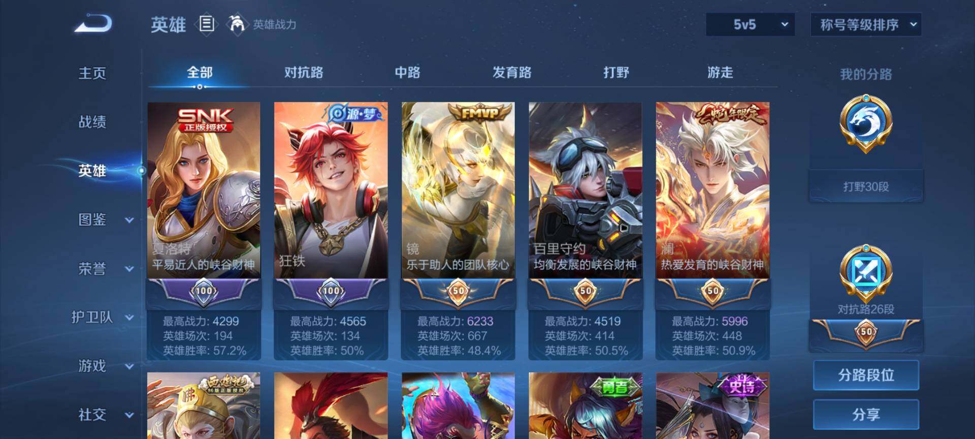 WZCMW3446548王者荣耀账号详情图4