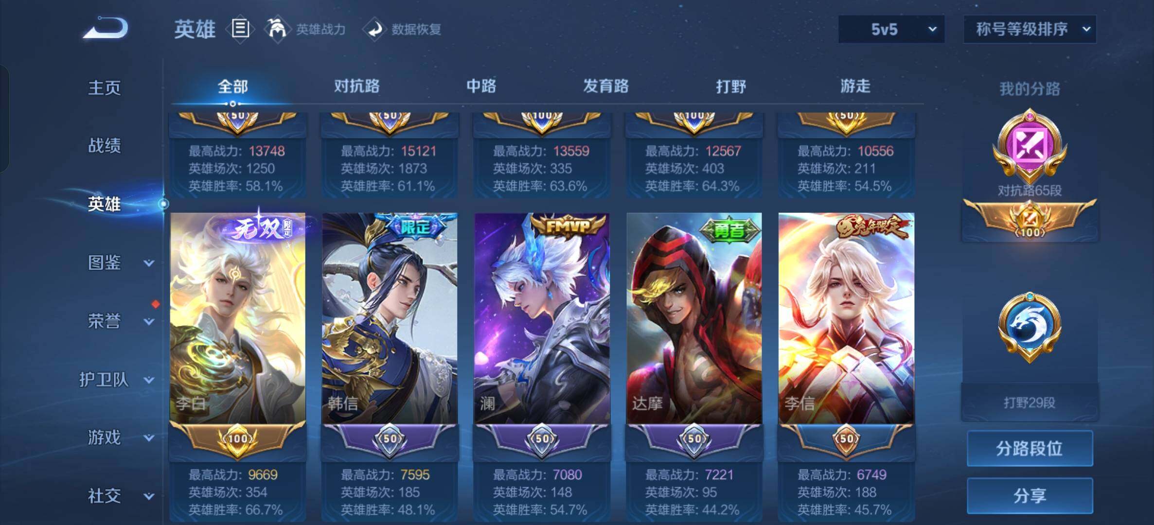 WZCMW4144189王者荣耀账号详情图4