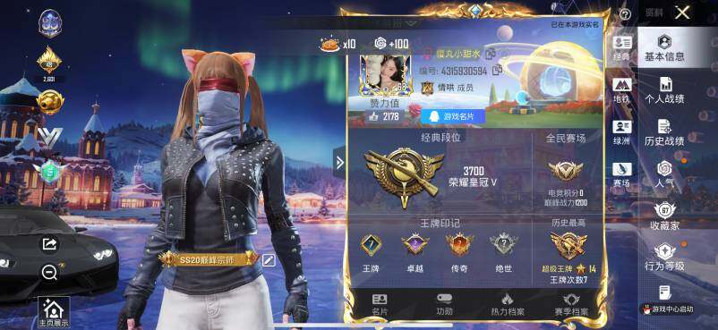 HPDN3437982和平精英账号详情图2