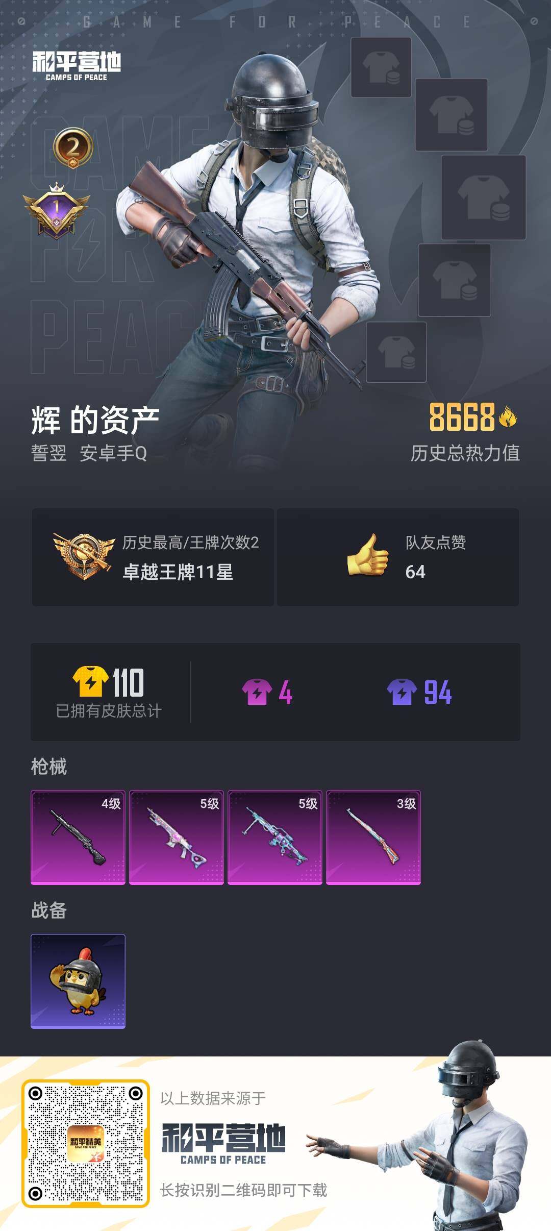 HPKG425956和平精英账号详情图5 HPKG425956和平精英账号详情图5