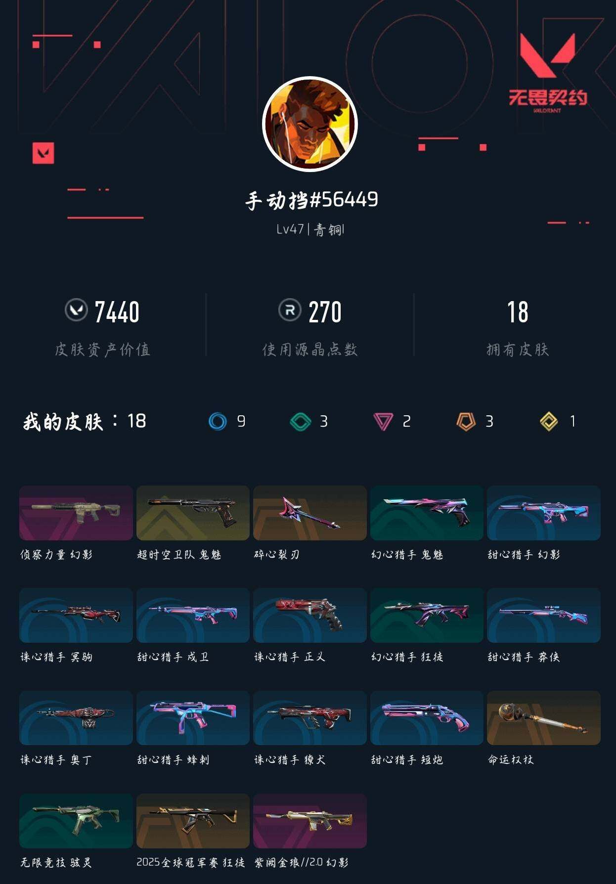 WWQXL330919无畏契约账号详情图3