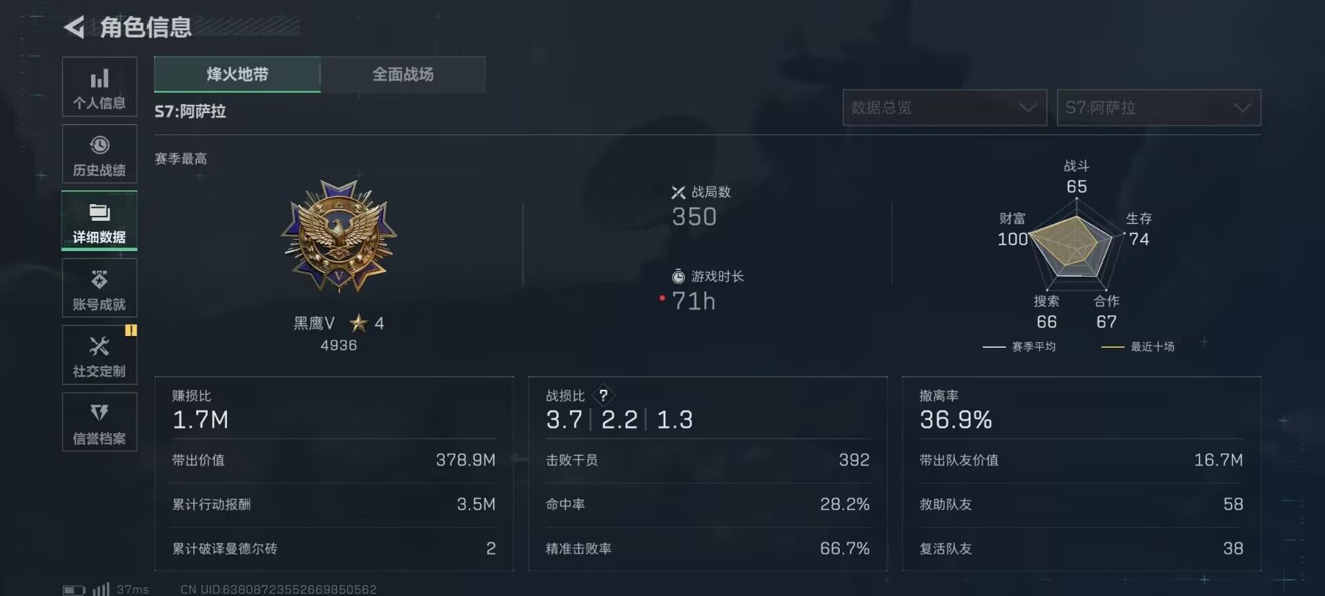 SJZQM392565三角洲行动账号详情图14