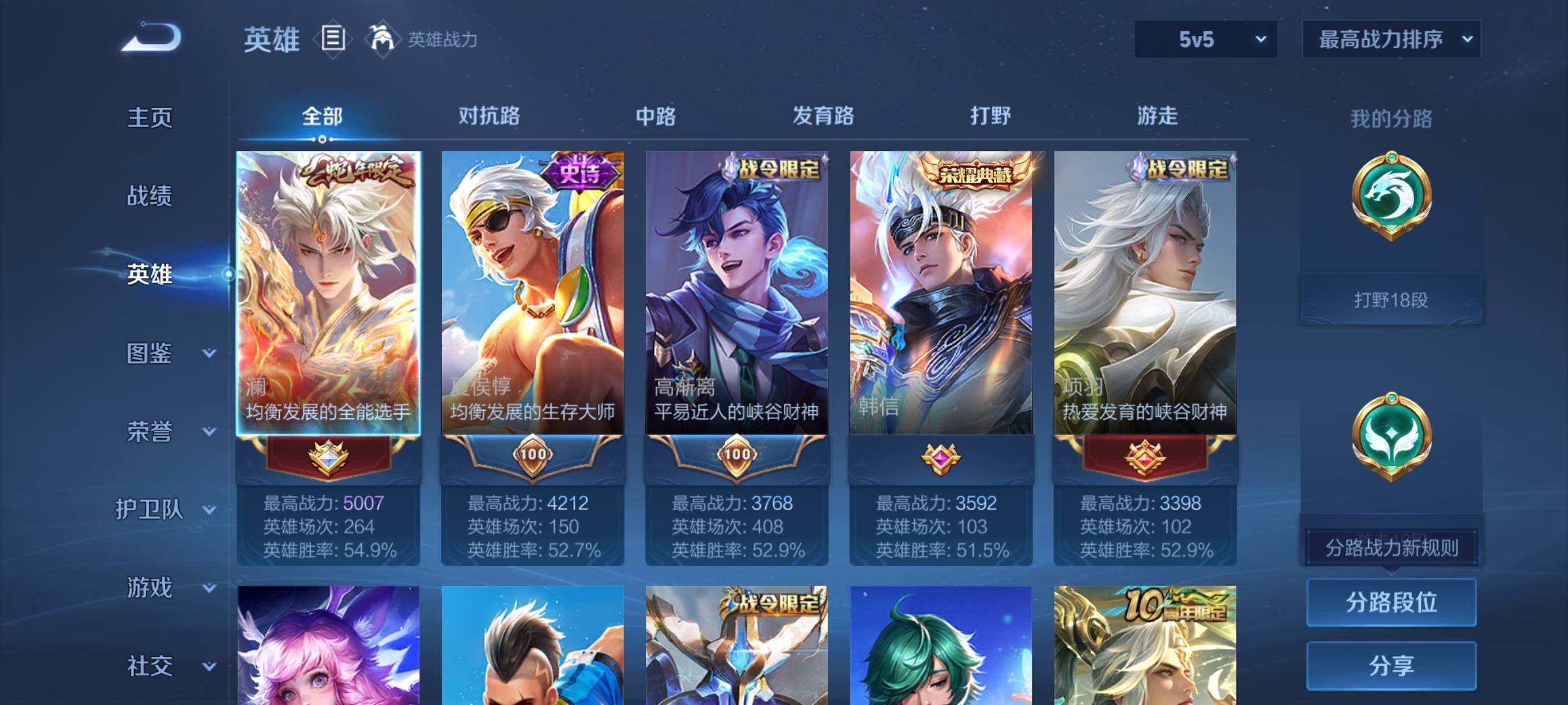 WZJZ3483353王者荣耀账号详情图6