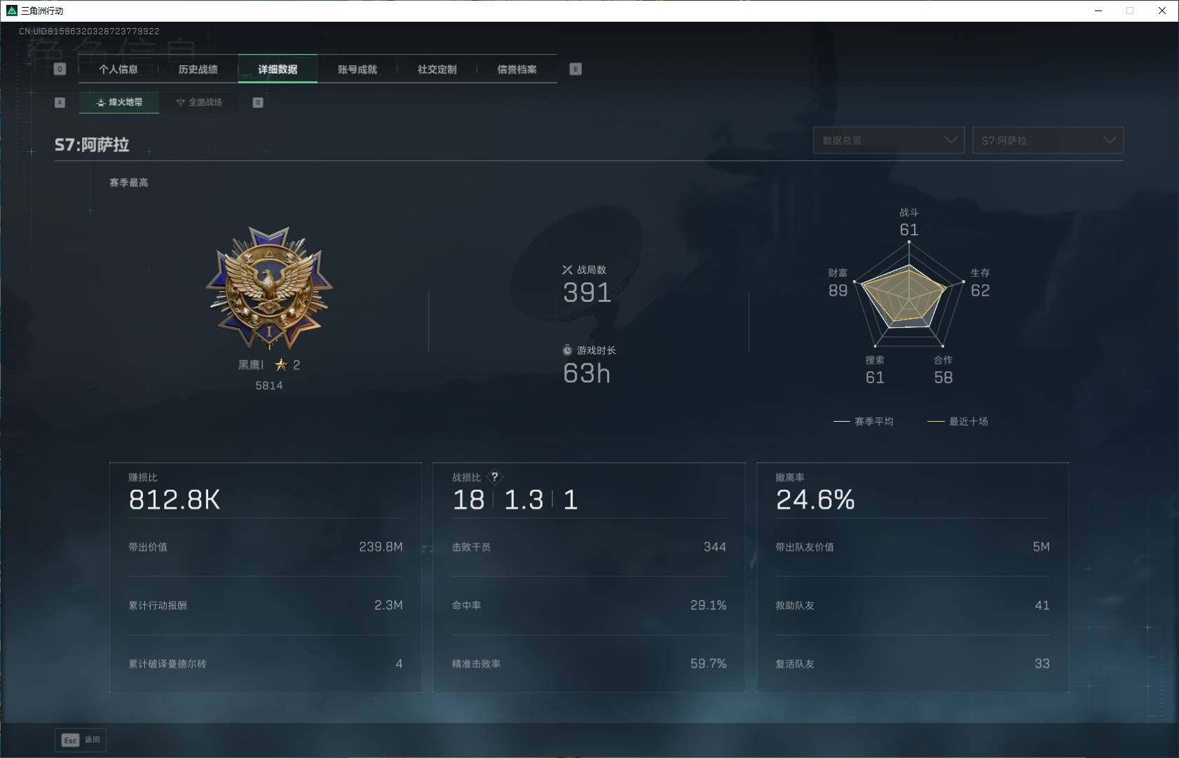 SJZQM394076三角洲行动账号详情图6