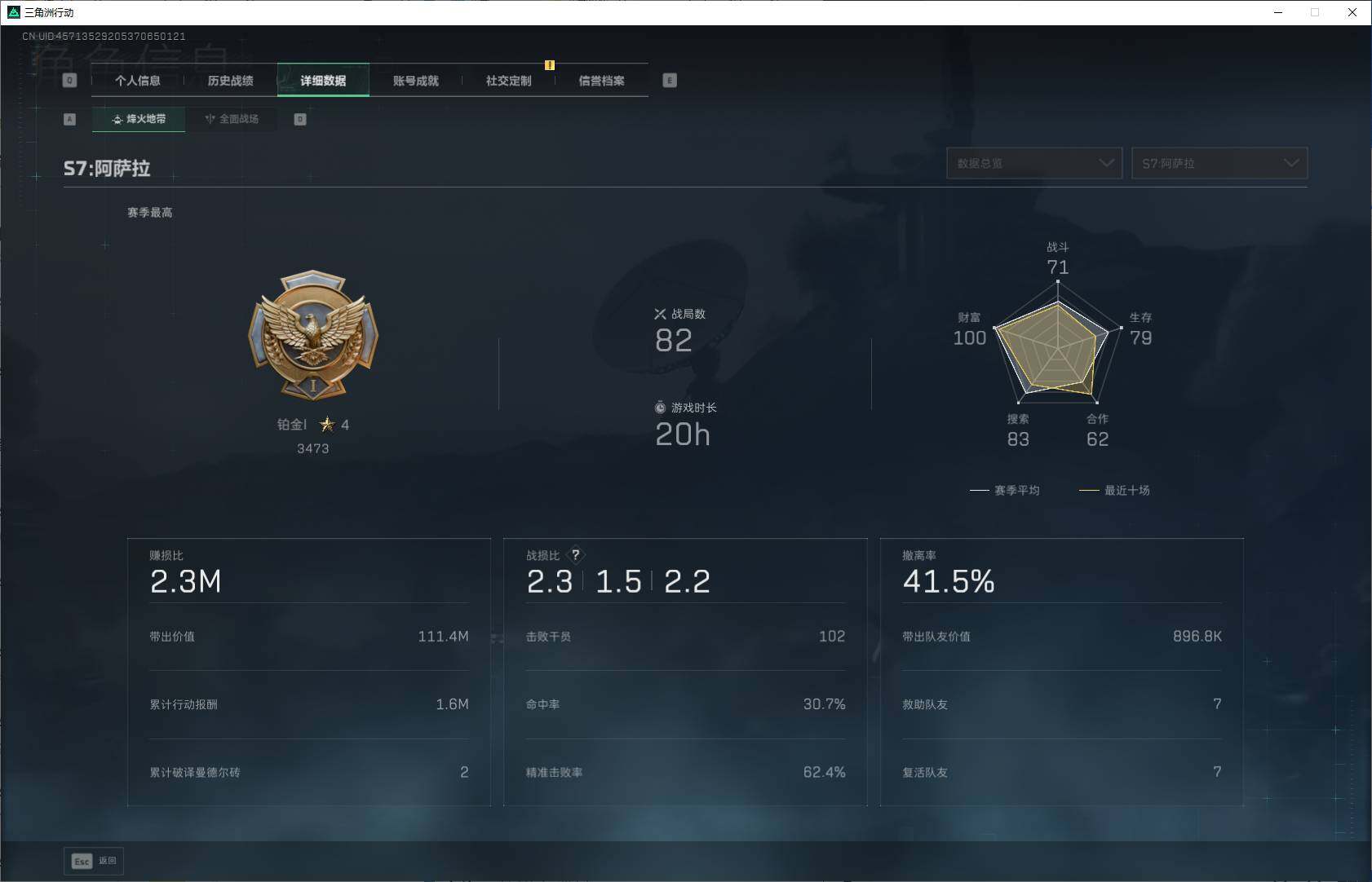 SJZEY393676三角洲行动账号详情图4