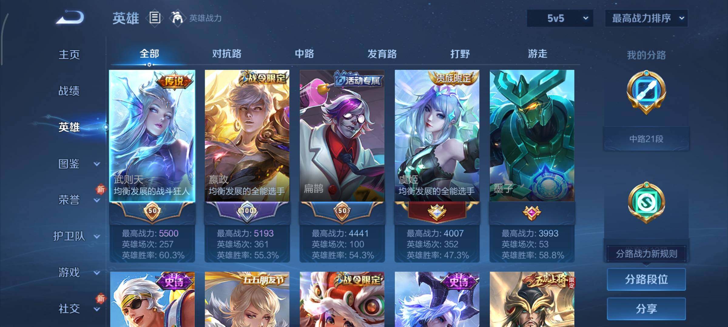 WZCMY3453619王者荣耀账号详情图3