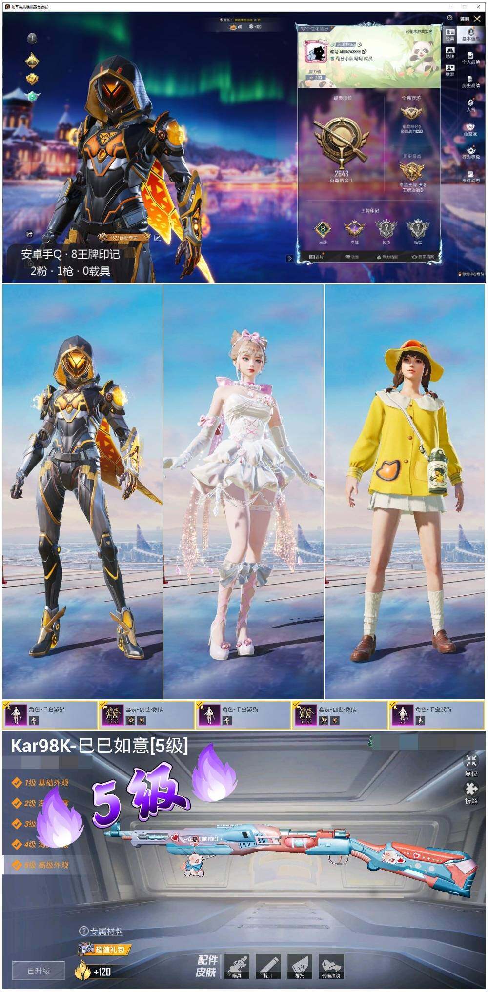 HPCMW3440673和平精英账号详情图2