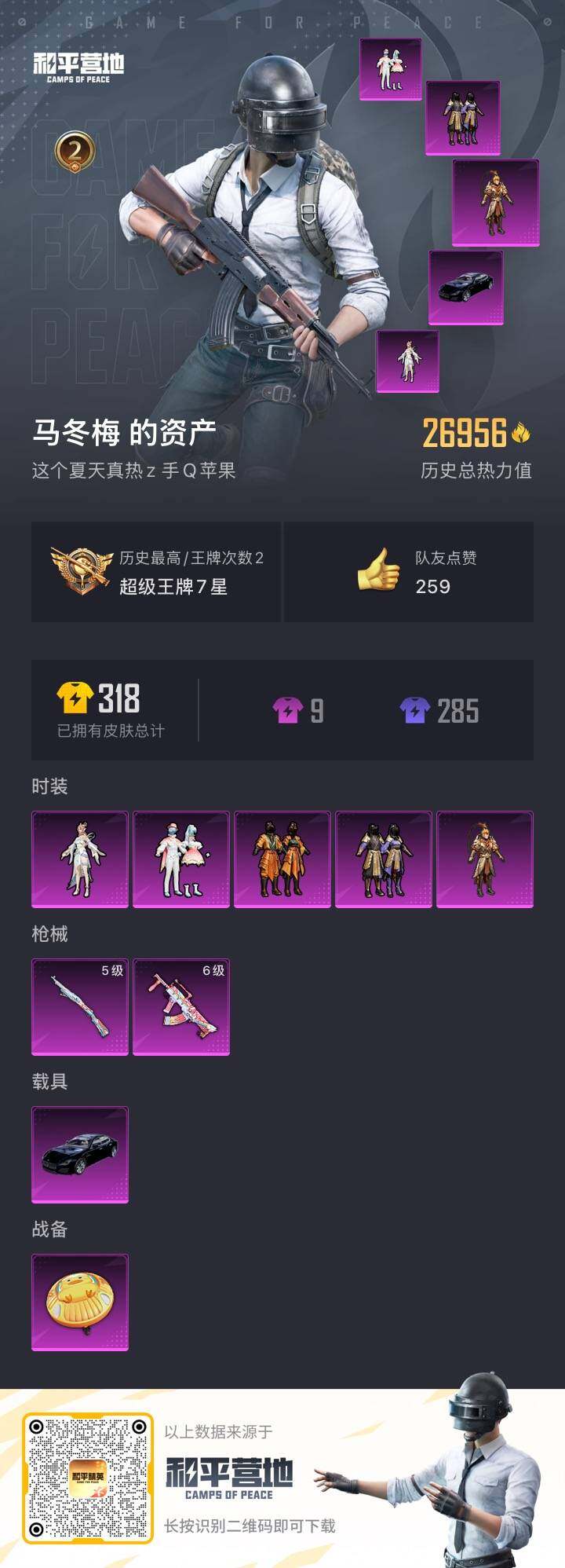 HPKG454187和平精英账号详情图5