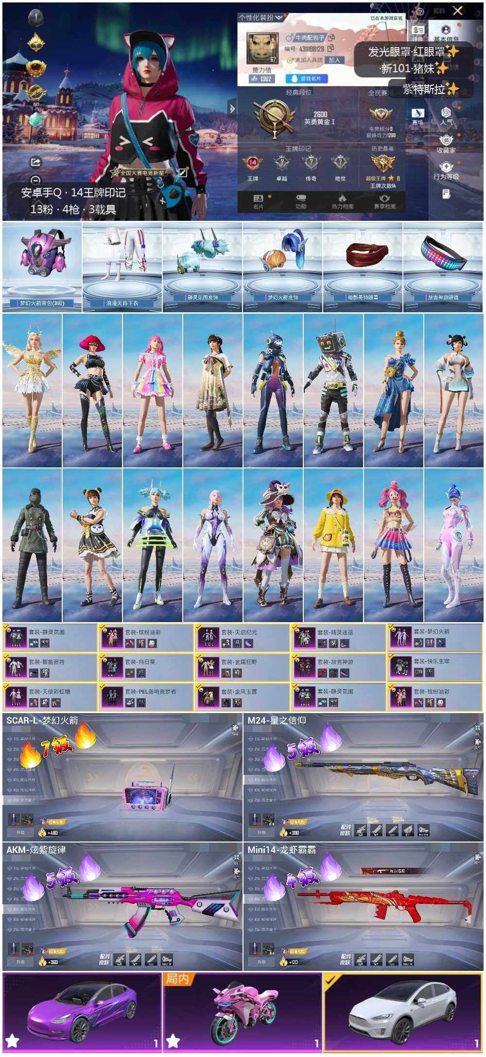 HPLX3440574和平精英账号详情图4