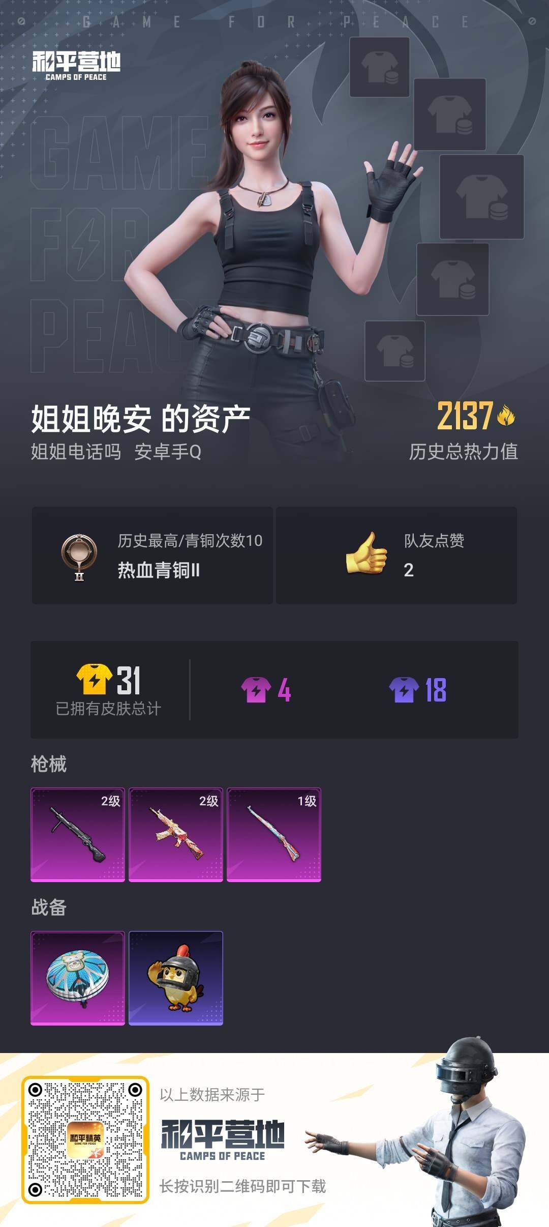 HPKG427391和平精英账号详情图4