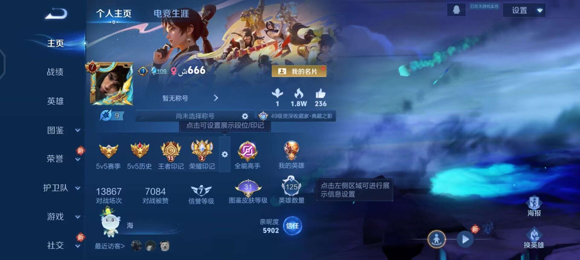 WZQM3466153王者荣耀账号详情图3