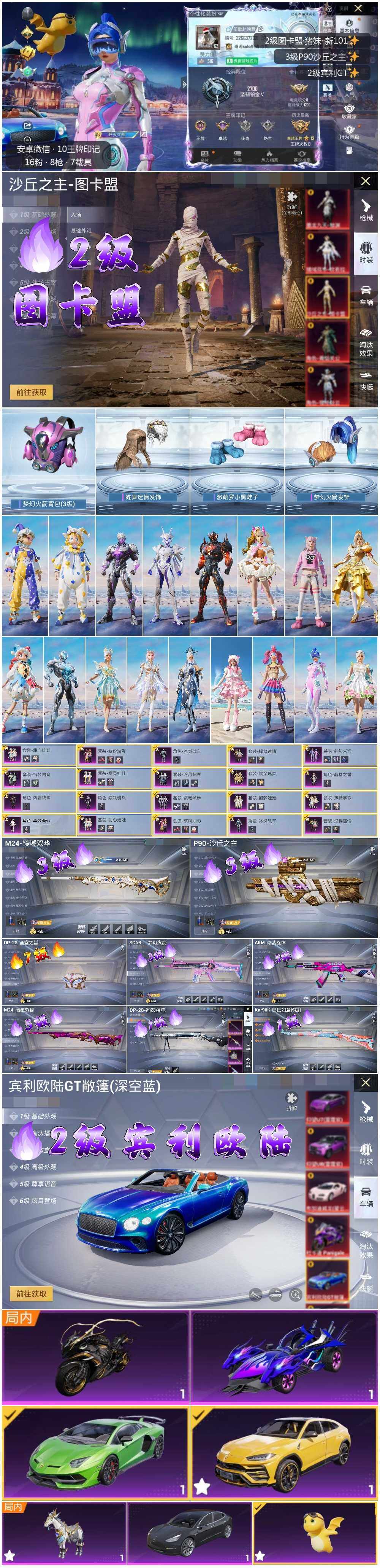 HPLE3446922和平精英账号详情图2