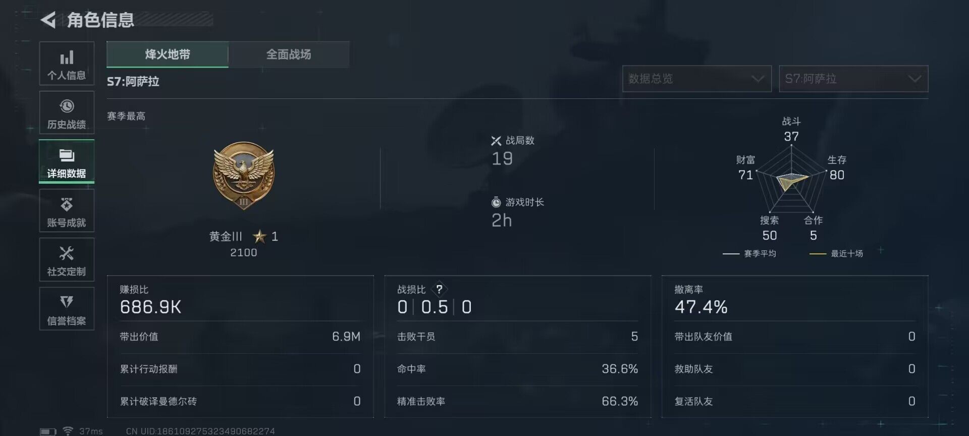 SJZEY394128三角洲行动账号详情图13