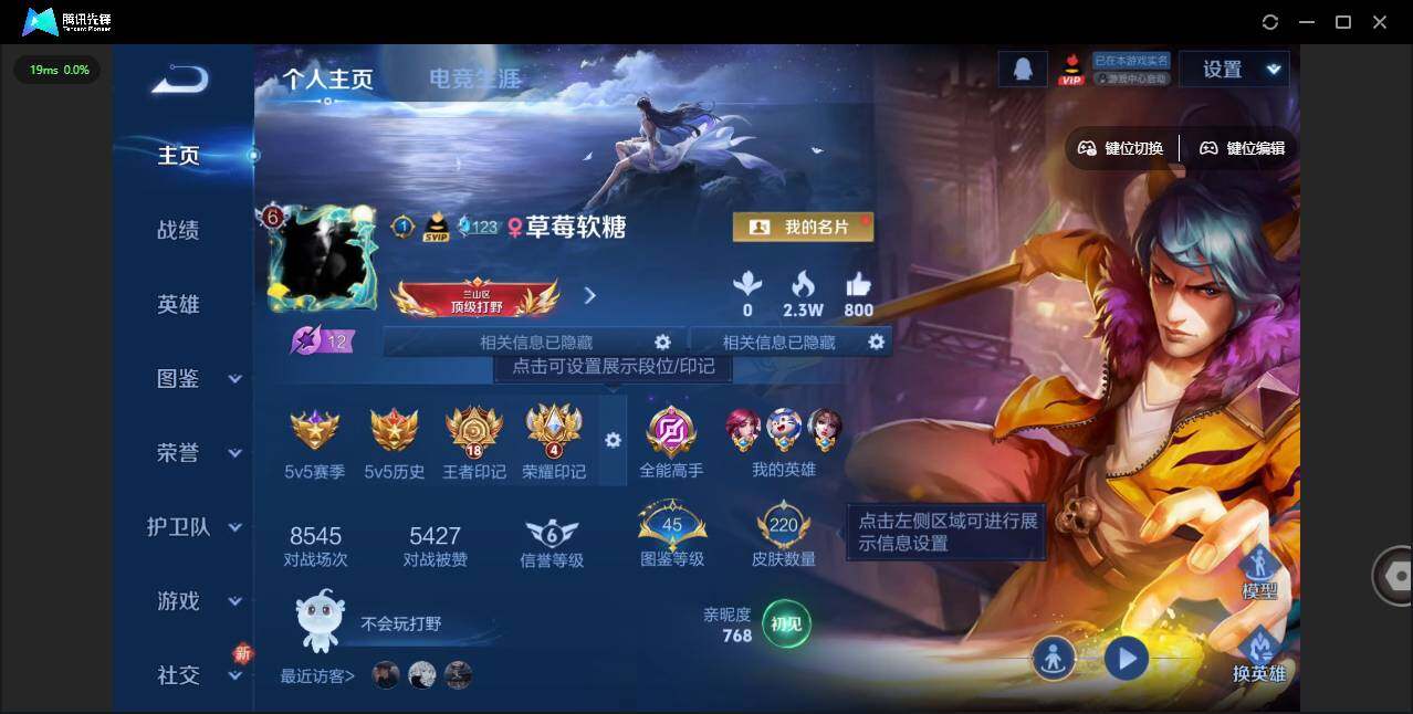 WZLX3454435王者荣耀账号详情图2