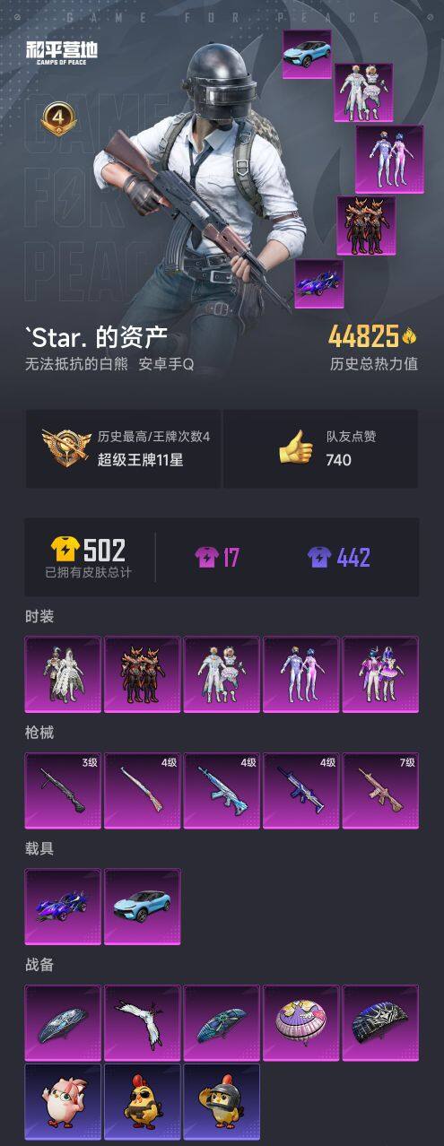 HPQM3442158和平精英账号详情图7