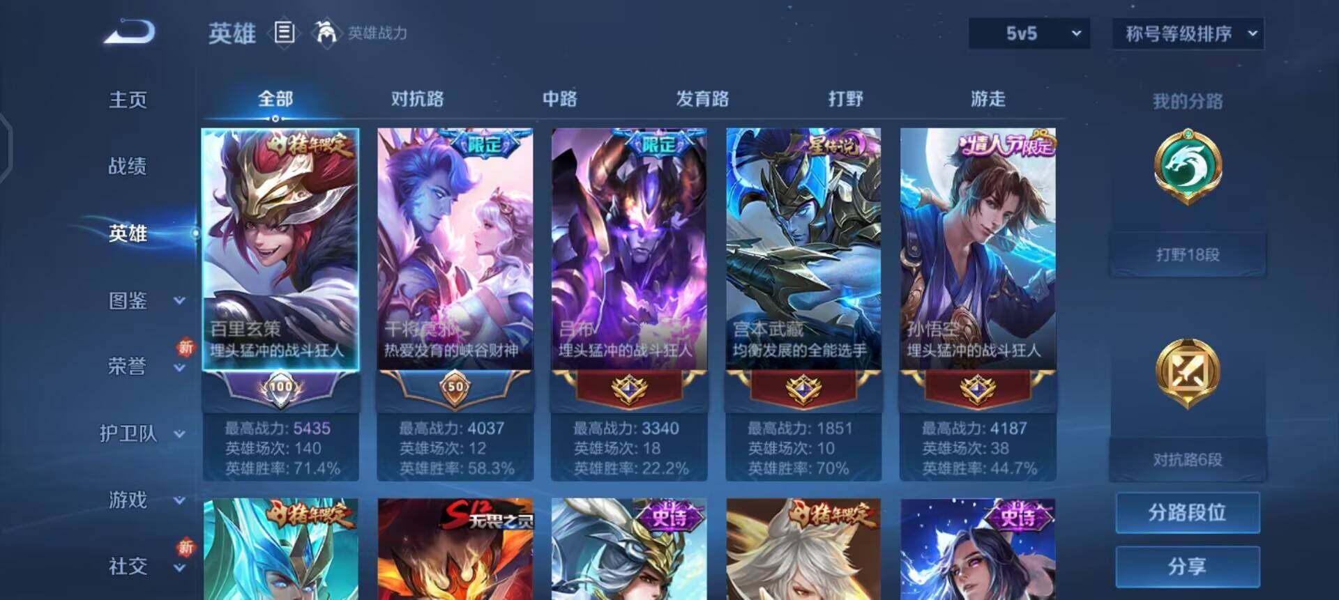 WZQM3457352王者荣耀账号详情图5