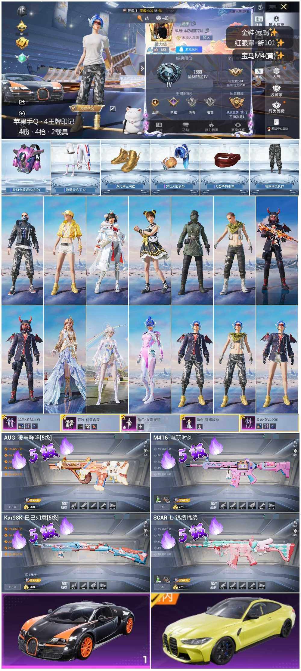 HPLE3442931和平精英账号详情图3