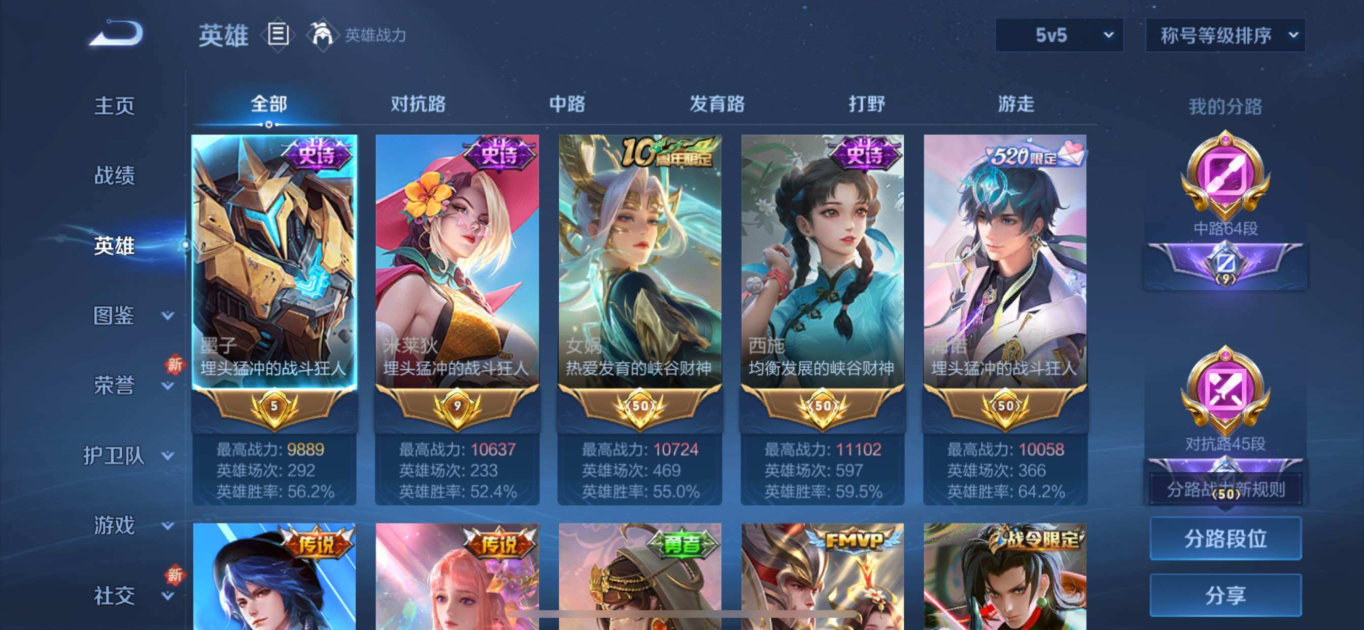 WZCMY3472801王者荣耀账号详情图5