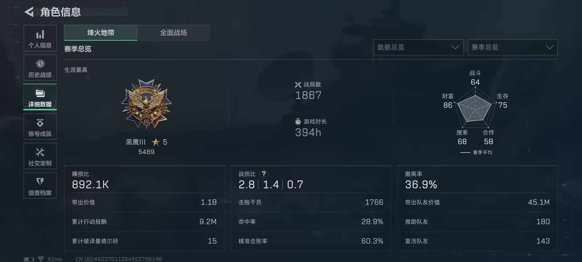 SJZEY395254三角洲行动账号详情图11