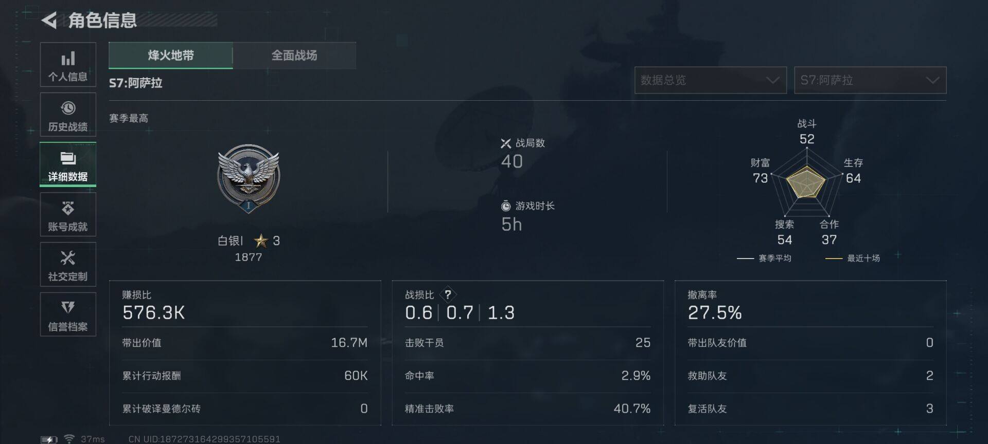 SJZQM395290三角洲行动账号详情图7