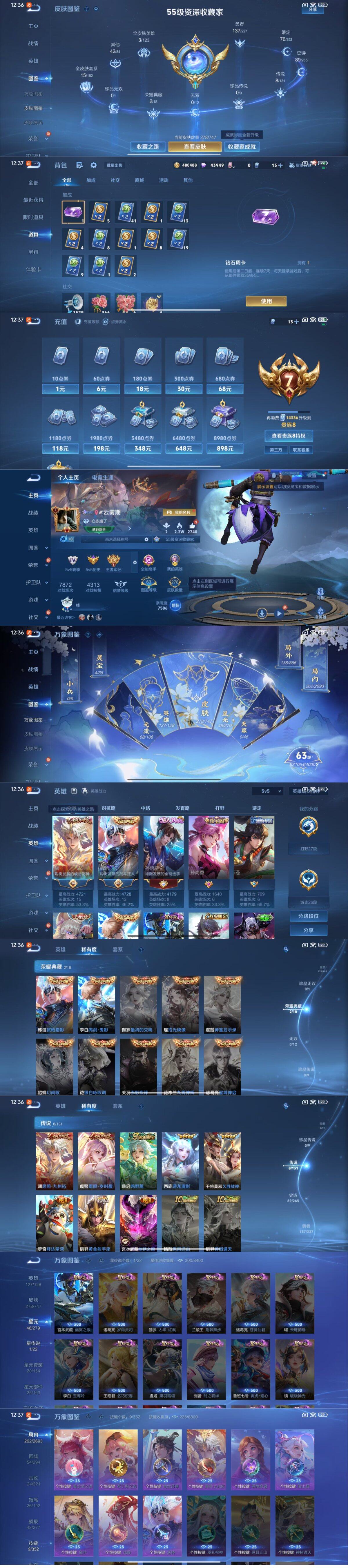 WZLX3455594王者荣耀账号详情图2