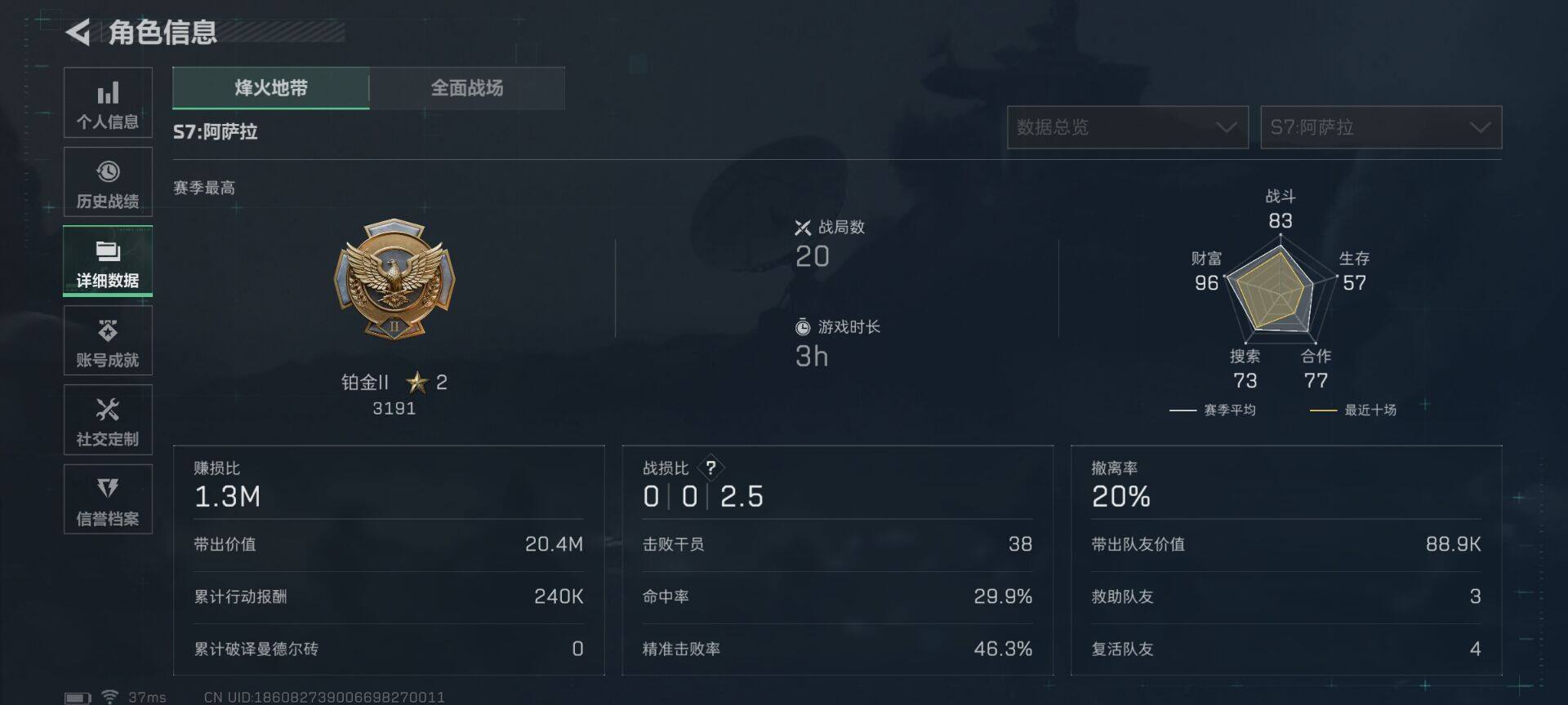 SJZEY395291三角洲行动账号详情图5