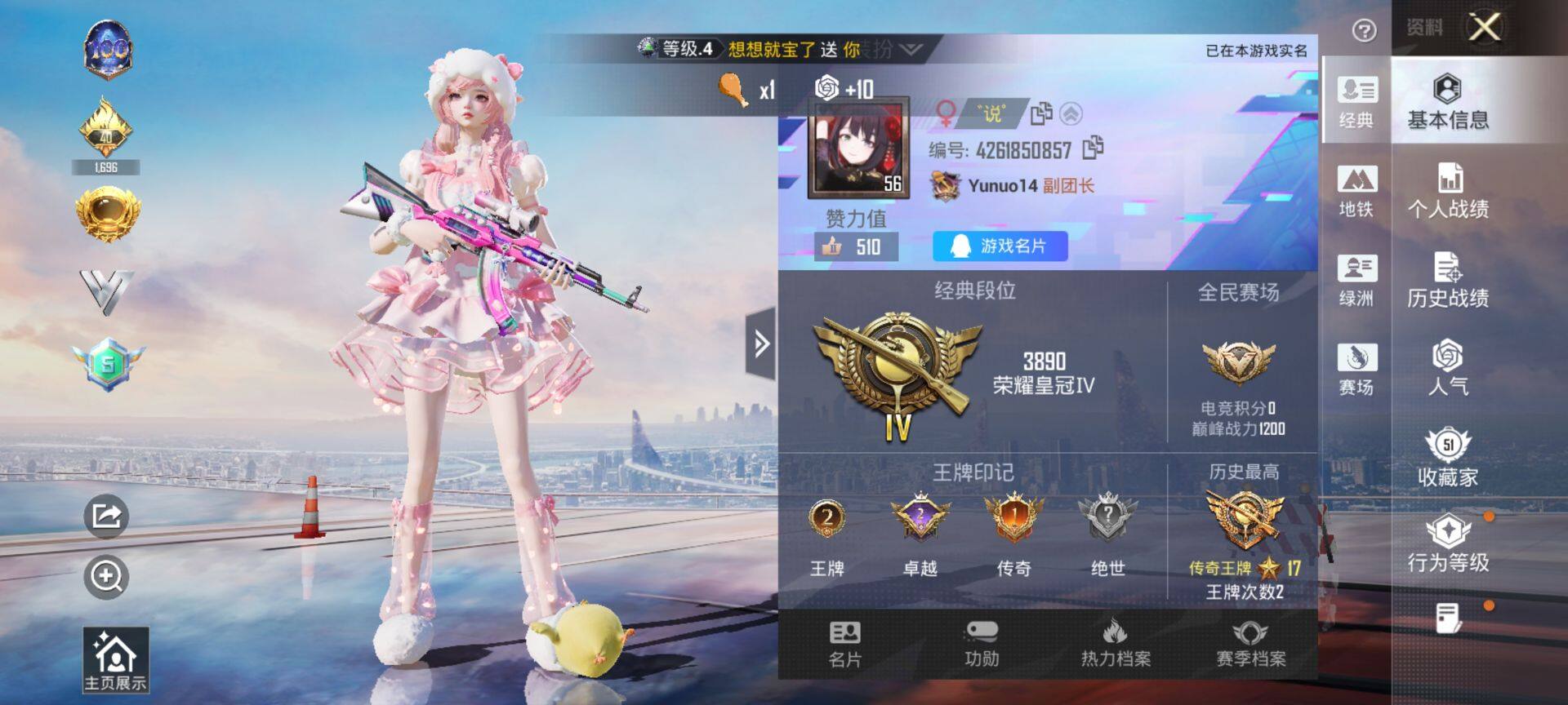 HPQM3442713和平精英账号详情图3