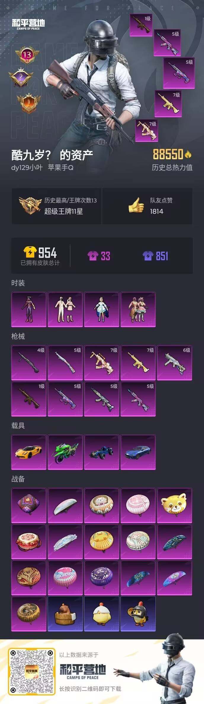 HPCMW3444038和平精英账号详情图7