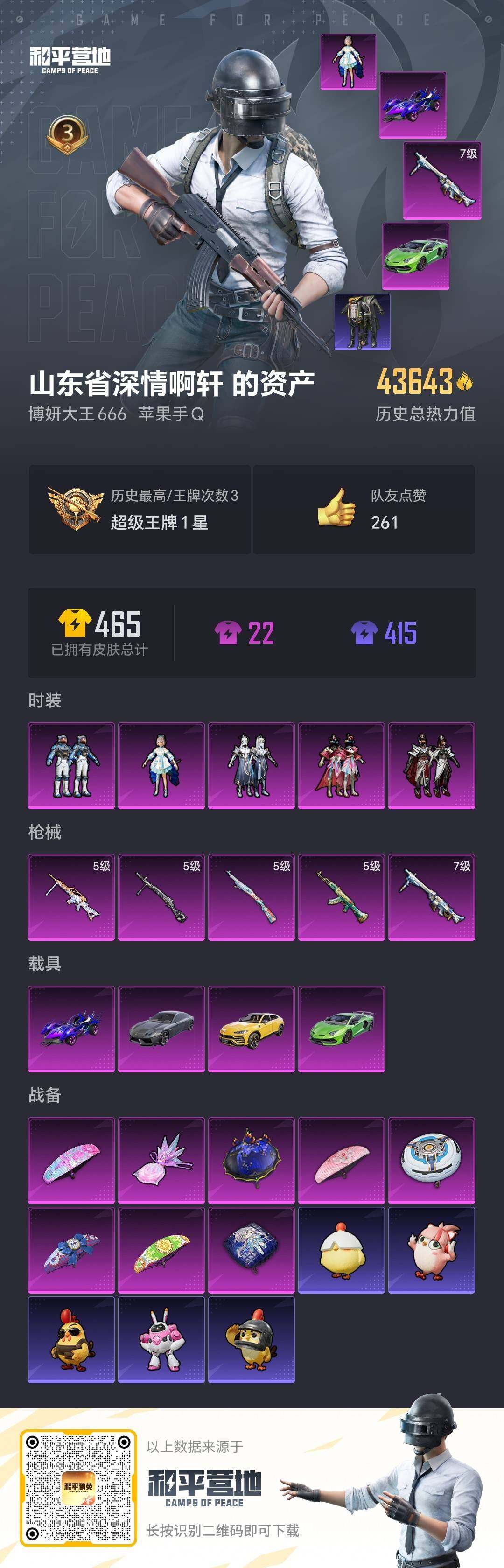 HPDN3443099和平精英账号详情图2