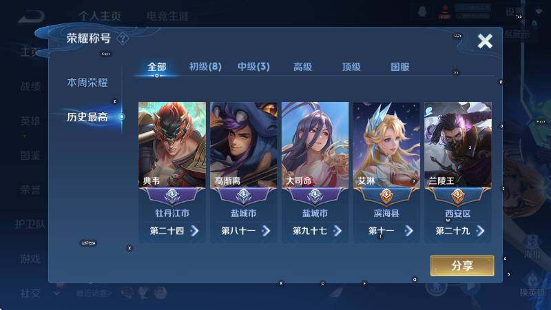 WZCMW3457196王者荣耀账号详情图8